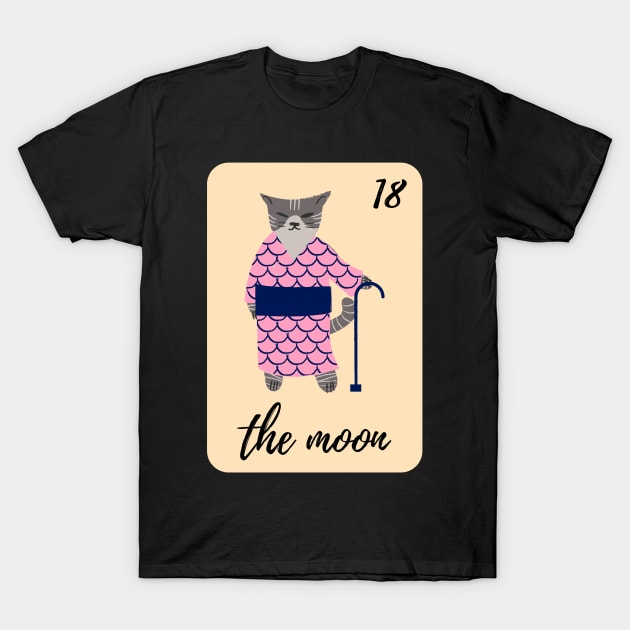 Cat Tarot T-Shirt by Gwraggedann